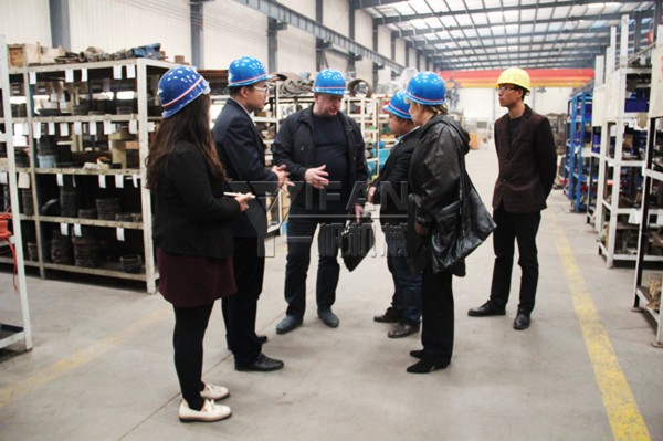 俄羅斯客戶考察一帆機(jī)械