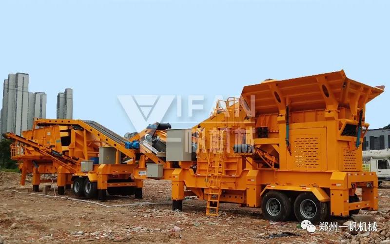 建筑垃圾處理生產線現(xiàn)場