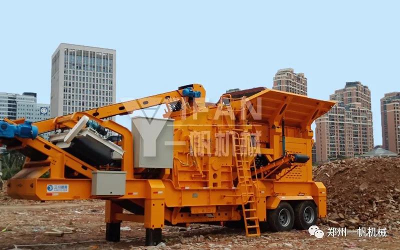 建筑垃圾處理生產線現(xiàn)場圖